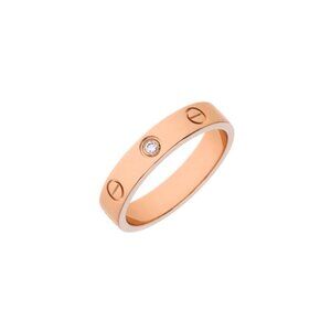 CARTIER mini love ring 1P diamond #53 ring 802000160063000